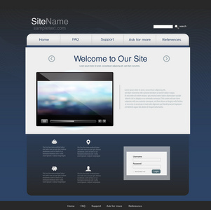 矢量格式網站布局模板 高效網頁與網站設計新選擇