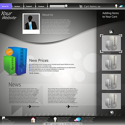 商務(wù)網(wǎng)頁(yè)模板 高效構(gòu)建專(zhuān)業(yè)網(wǎng)站的基石